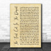 Rod Stewart The First Cut Is The Deepest Rustic Script Song Lyric Poster Print