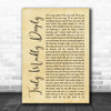 Savage Garden Truly Madly Deeply Rustic Script Song Lyric Poster Print