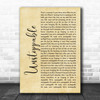 The Score Unstoppable Rustic Script Song Lyric Poster Print