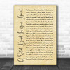 The Style Council A Solid Bond In Your Heart Rustic Script Song Lyric Poster Print