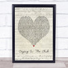Camila Cabello Crying In The Club Script Heart Song Lyric Poster Print