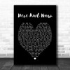 Here And Now Luther Vandross Black Heart Song Lyric Music Wall Art Print