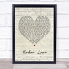 Golden Earring Radar Love Script Heart Song Lyric Poster Print