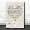 Jasmine Rae When I Found You Script Heart Song Lyric Poster Print