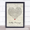 Manfred Mann Pretty Flamingo Script Heart Song Lyric Poster Print