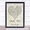 Mumford & Sons Ghosts That We Knew Script Heart Song Lyric Poster Print