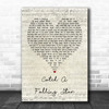 Perry Como Catch A Falling Star Script Heart Song Lyric Poster Print