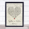 Philip Oakey Giorgio Moroder Together in Electric Dreams Script Heart Song Lyric Poster Print