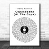 Barry Manilow Copacabana (At The Copa) Vinyl Record Song Lyric Poster Print