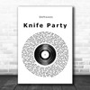 Deftones Knife Party Vinyl Record Song Lyric Poster Print