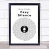 Dixie Chicks Easy Silence Vinyl Record Song Lyric Poster Print