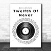 Donny Osmond Twelfth Of Never Vinyl Record Song Lyric Poster Print