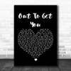 James Out To Get You Black Heart Song Lyric Music Wall Art Print