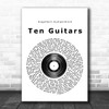 Engelbert Humperdinck Ten Guitars Vinyl Record Song Lyric Poster Print