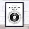 Fleetwood Mac Man Of The World Vinyl Record Song Lyric Poster Print