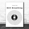 Green Day Still Breathing Vinyl Record Song Lyric Poster Print