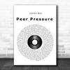 James Bay Peer Pressure Vinyl Record Song Lyric Poster Print