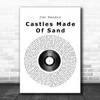 Jimi Hendrix Castles Made Of Sand Vinyl Record Song Lyric Poster Print