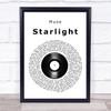Muse Starlight Vinyl Record Song Lyric Poster Print