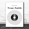 New Order True Faith Vinyl Record Song Lyric Poster Print