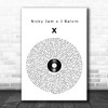 Nicky Jam x J Balvin X Vinyl Record Song Lyric Poster Print
