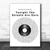 Richard Hawley Tonight The Streets Are Ours Vinyl Record Song Lyric Poster Print