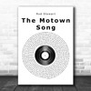 Rod Stewart The Motown Song Vinyl Record Song Lyric Poster Print