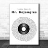 Sammy Davis Jr Mr. Bojangles Vinyl Record Song Lyric Poster Print