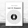 Tame Impala Let It Happen Vinyl Record Song Lyric Poster Print