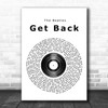 The Beatles Get Back Vinyl Record Song Lyric Poster Print