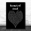 Joe Smooth Promised Land Black Heart Song Lyric Music Wall Art Print
