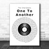 The Charlatans One To Another Vinyl Record Song Lyric Poster Print