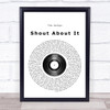 The Vamps Shout About It Vinyl Record Song Lyric Poster Print