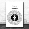 The xx Angels Vinyl Record Song Lyric Poster Print