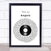 The xx Angels Vinyl Record Song Lyric Poster Print