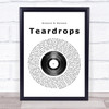 Womack & Womack Teardrops Vinyl Record Song Lyric Poster Print