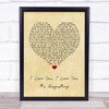 Broadside I Love You, I Love You. It's Disgusting Vintage Heart Song Lyric Poster Print