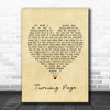 Sleeping At Last Turning Page Vintage Heart Song Lyric Poster Print