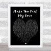 Make You Feel My Love Adele Black Heart Song Lyric Music Wall Art Print