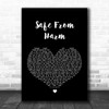 Massive Attack Safe From Harm Black Heart Song Lyric Music Wall Art Print