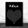 Miguel Adorn Black Heart Song Lyric Music Wall Art Print