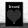 NEIKED Sexual Black Heart Song Lyric Music Wall Art Print