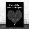 Bruce Springsteen Rosalita (Come Out Tonight) Black Heart Song Lyric Music Poster Print