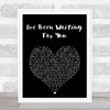 ABBA I've Been Waiting For You Black Heart Song Lyric Music Poster Print