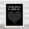Volbeat I Only Wanna Be With You Black Heart Song Lyric Music Poster Print