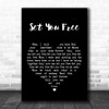 N-Trance Set You Free Black Heart Song Lyric Music Wall Art Print