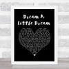 The Beautiful South Dream A Little Dream Black Heart Song Lyric Music Poster Print
