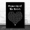 Elvis Presley Mama Liked The Roses Black Heart Song Lyric Music Poster Print