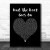 The Whispers And The Beat Goes On Black Heart Song Lyric Music Poster Print