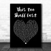 Anderson East This Too Shall Last Black Heart Song Lyric Music Poster Print